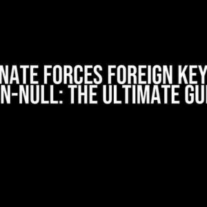 Hibernate Forces Foreign Key to be Non-Null: The Ultimate Guide