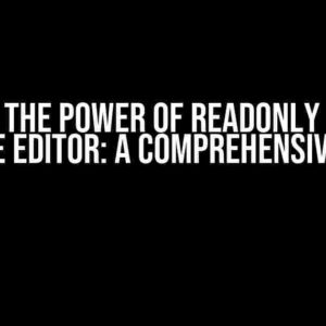 Unlock the Power of Readonly Lines in VS Code Editor: A Comprehensive Guide